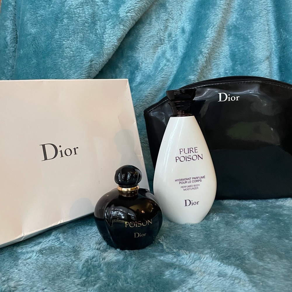 Christian Dior perfume moisturizer Cosmetic bag full set